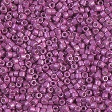Miyuki delica Beads 11/0 - Galvanized semi-frosted magenta DB-1184